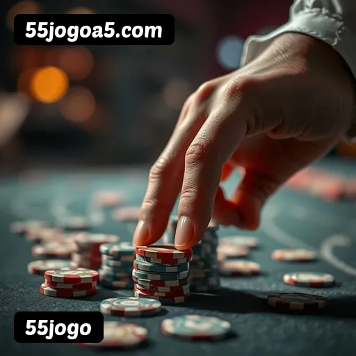 55jogo bônus R$5.000 + 500 giros - Rollover 35x, prazo 30 dias, 38% taxa conversão